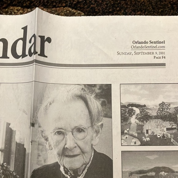 Vintage 1961THE NIGHT BEFORE CHRISTMAS ILLUSTRATED BY GRANDMA MOSES HARDCOVER - Picture 9 of 17